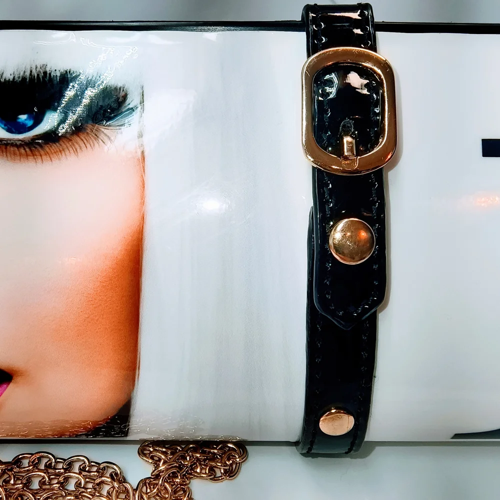 Unbranded Chic Clutch Magazine‎ Cover Design in Black, White, & Gold